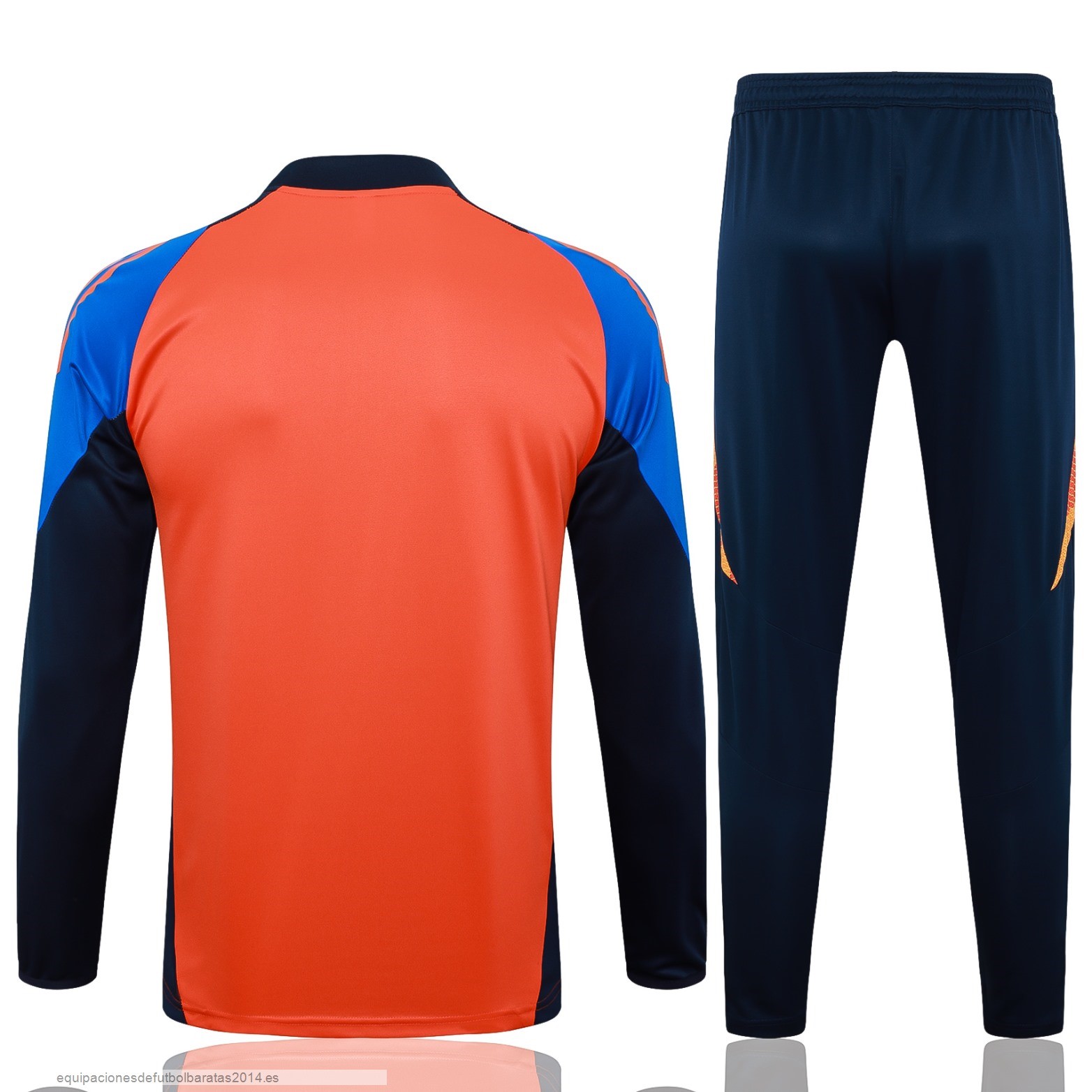 Nuevo Conjunto Completo Sudadera Entrenamiento Juventus 24/25 Naranja Azul Baratas